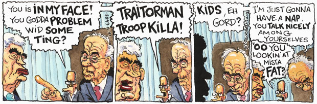 A Steve Bell cartoon